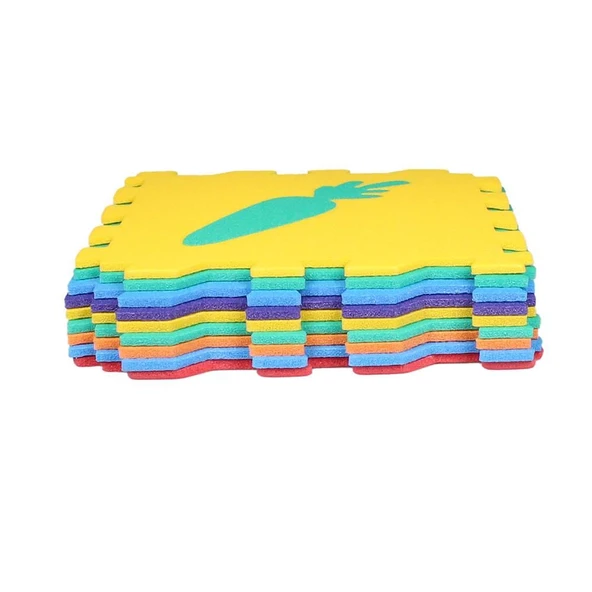 Toru Yer Matı Meyve Sebze 9 Adet Ebat 33x33 cm - Kalınlık 0.75 cm - 5
