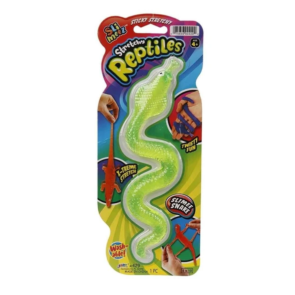 Jaru Streç Sticky Esnek Sürüngenler Yılan Kertenkele Timsah - 1 Adet Stokta Olan Gönderilir - 4