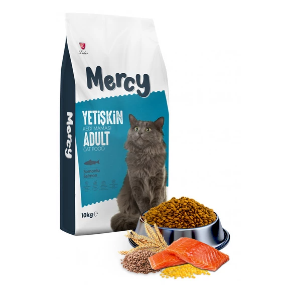 Mercy Somonlu Yetişkin Kedi Maması 10 Kg