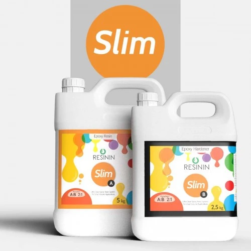 Slim Original 7500 Gr A+B Küçük Hacim İçin Şeffaf Epoksi Reçine