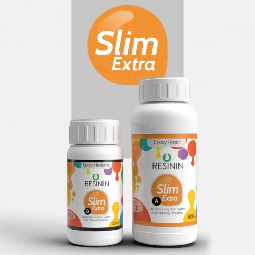 Slim Extra 750 Gr A+B Ekstra Sararma Dirençli Ultra Şeffaf Epoksi Reçine