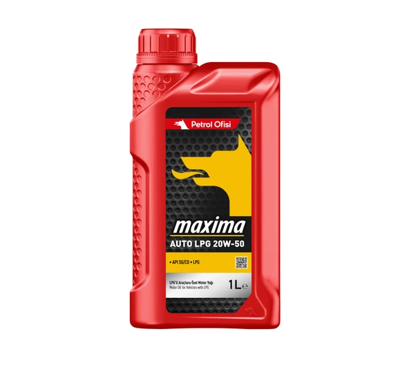 Petrol Ofisi Maxima Auto Lpg 20W-50 Motor Yağı 1 Litre - 1