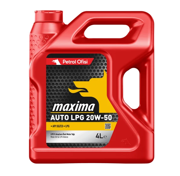 Petrol Ofisi Maxima Auto LPG 20W-50 4 lt Motor Yağı - 2025