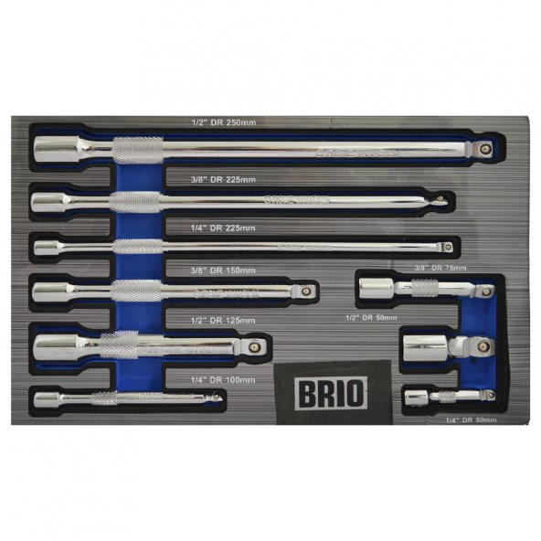 Brio Uzatma Kol Set 9 Parça 1/4 3/8 1-2 ürün görseli