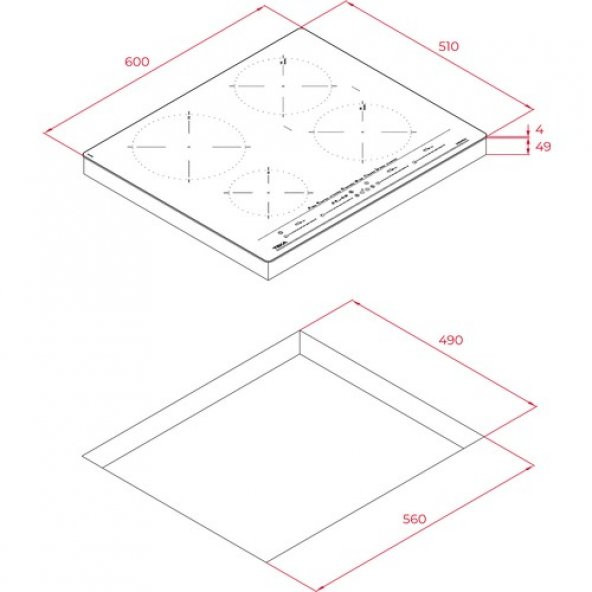 Teka IZC 64630 WH MST 60 cm Beyaz İndüksiyon Ocak - 5