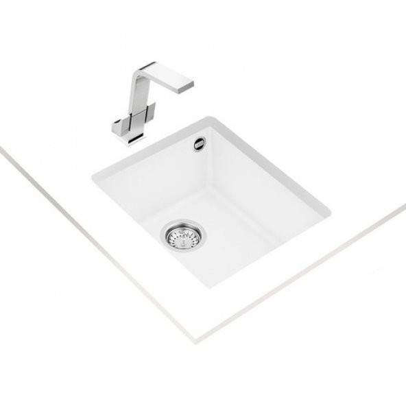 Teka Square 34.40 TG Tek Hazneli Tezgahaltı Granit Mutfak Eviyesi - 2