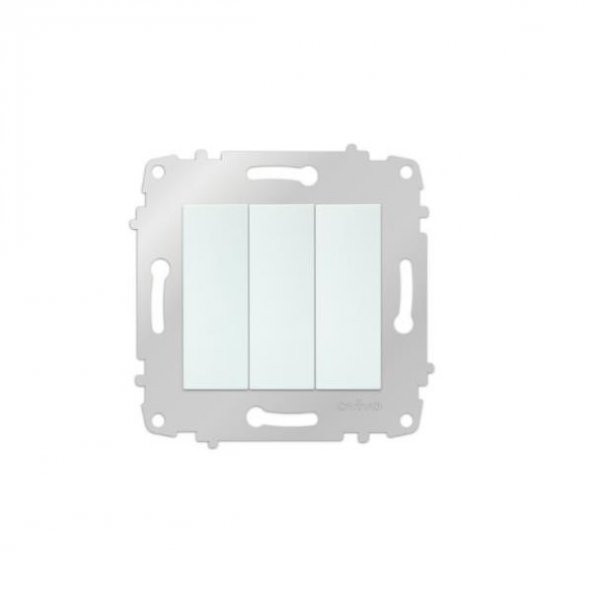 Ovivo Beyaz Üçlü Anahtar M+K - 2