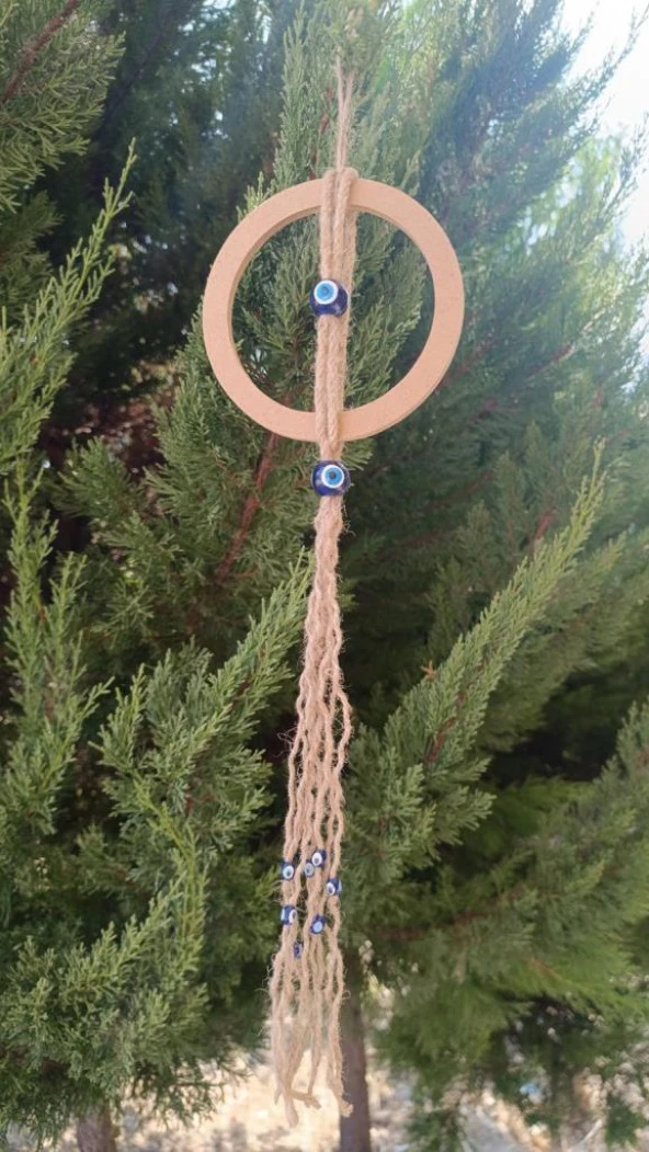 Duvar Kapı Balkon Ağaç Ev Dekoru Süsü Kötü Göz Nazar Boncuklu Hediye Dreamcatcher