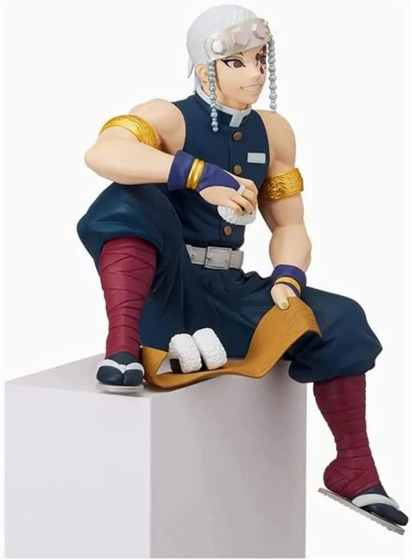 Anime Demon Slayer Tengen Uzui 17 cm Oturan Karakter Figür Oyuncak Biblo - 3