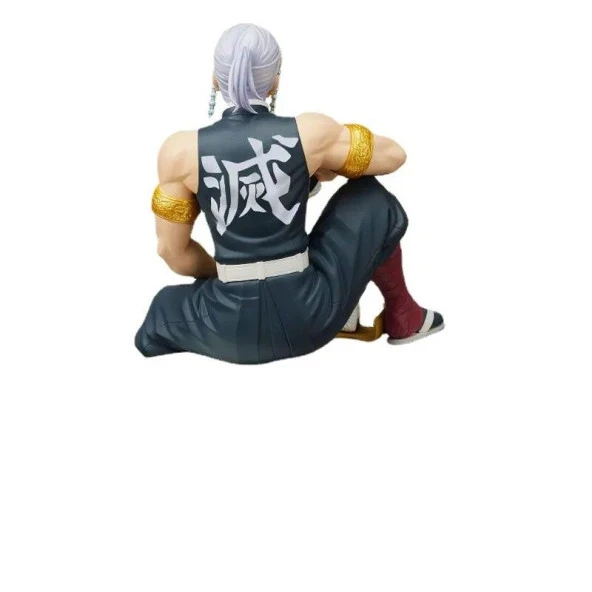Anime Demon Slayer Tengen Uzui 17 cm Oturan Karakter Figür Oyuncak Biblo - 6