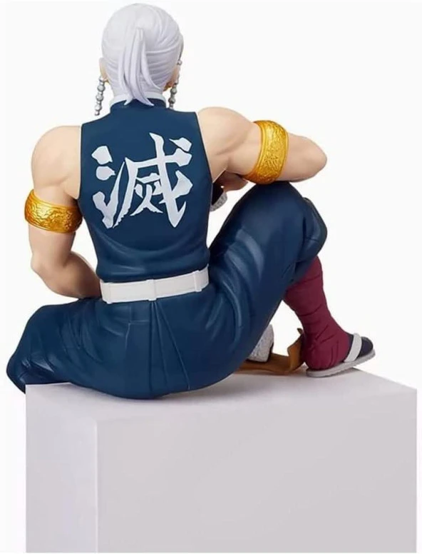 Anime Demon Slayer Tengen Uzui 17 cm Oturan Karakter Figür Oyuncak Biblo - 4