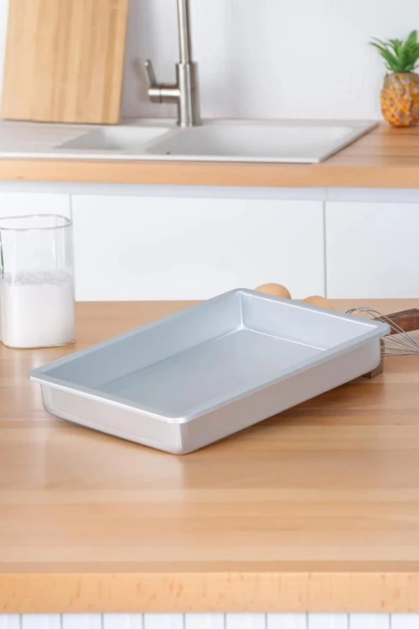 Acar Alüminyum Kek Kalıbı Dikdörtgen 36 Cm - MOON-05780