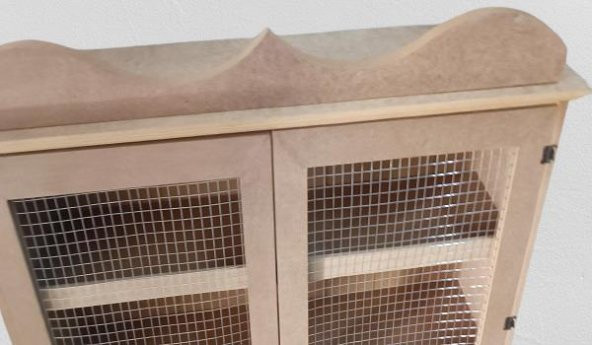 Hobi ADN 90258 Dekoratif Telli Dolap Terek Ahşap MDF Ham CNC Kesim Model El yapım - 6