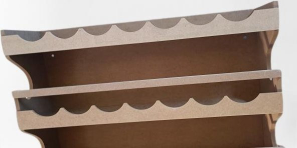 Hobi ADN 90257 Dekoratif Rafterek Dolap CNC Kesim Ahşap MDF HAM MODEL El Yapım - 6