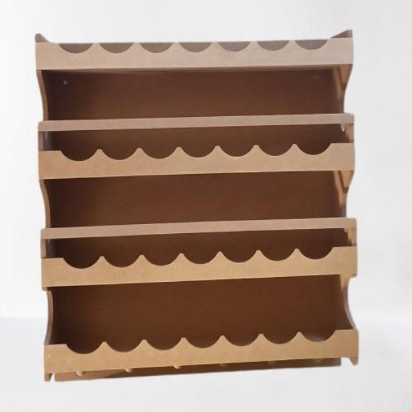 Hobi ADN 90257 Dekoratif Rafterek Dolap CNC Kesim Ahşap MDF HAM MODEL El Yapım - 7