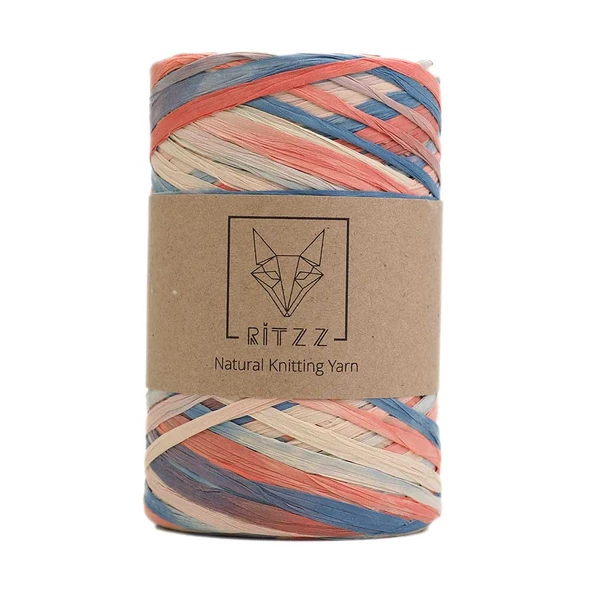 Ebruli Soft Rafya İp Ritzz R013 Hasır Somon (150G) ürün görseli 1