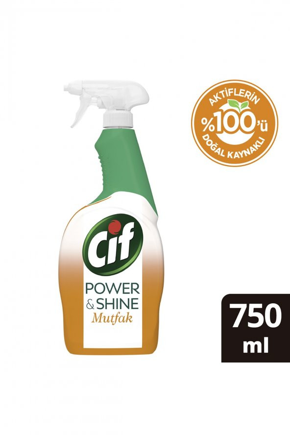 Cif Power & Shine Mutfak Sprey Temizleyici 750 ml