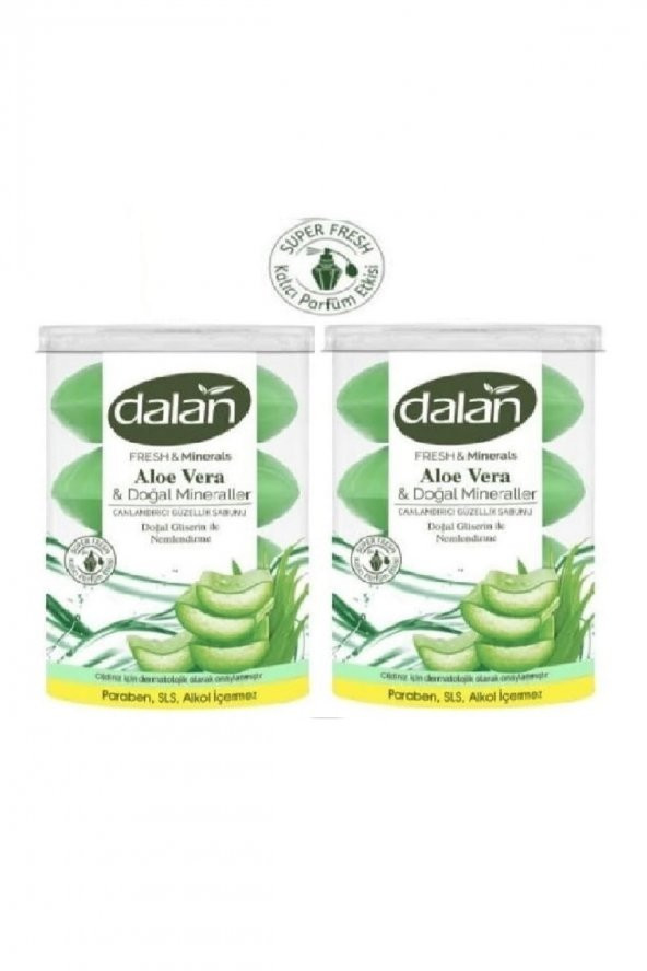 Fresh Minerals Duş Sabunu 8 Adet Aloe Vera 440 gr X 2 Paket