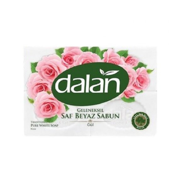 DALAN GELENEKSEL SAF BEYAZ SABUN 4x150gr Gül