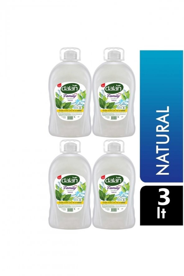 Family Sıvı Sabun Natural 3 Lt X 4 Adet