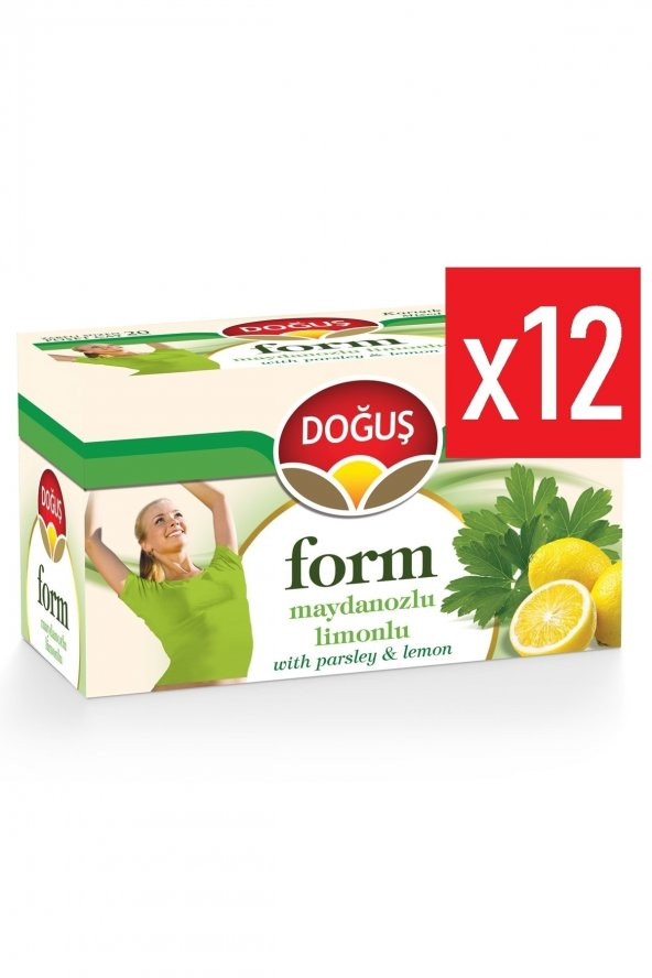 Form Maydanozlu Limonlu Bitki Çayı 12 Adet 20li