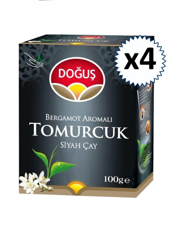 Doğuş Tomurcuk Bergamot Aromalı Siyah Çay 100 gr (Kutu) x 4 adet