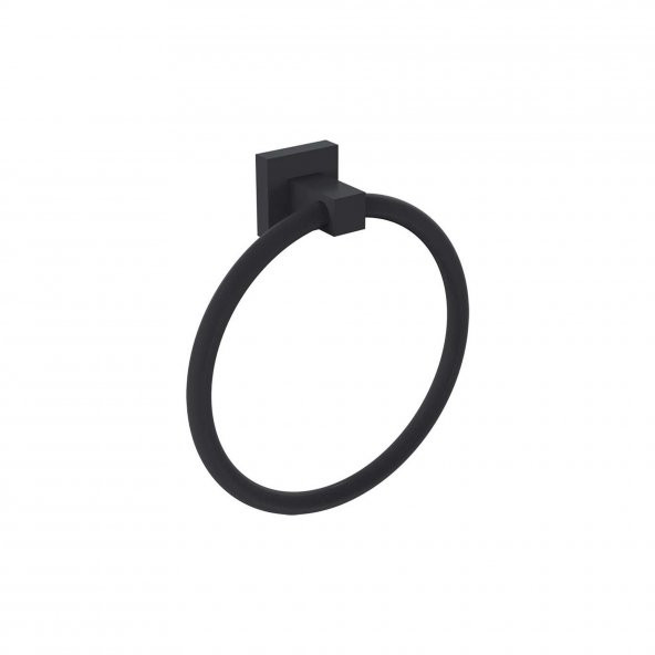 Duxxa Q1 Mat Siyah Yuvarlak Havluluk A.2717.S