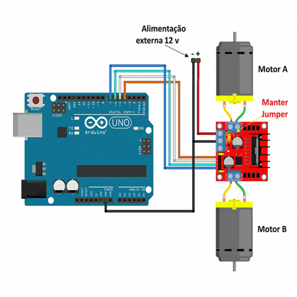 L298N Dual Motor Sürücü Modül - 7