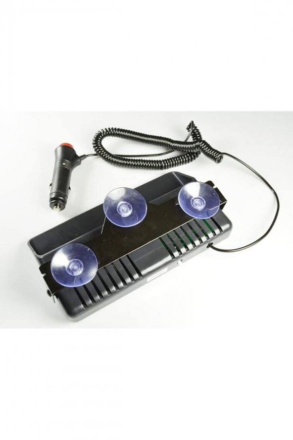 6 Ledli Çakar Lamba Vantuzlu Kırmızı-mavi Ikaz Lambası Çakmaklık Girişli - 4