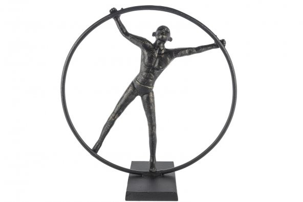 Mikasa Moor Siyah Halka Adam Dekoratif Obje 42 x 17 x 45 cm ürün görseli