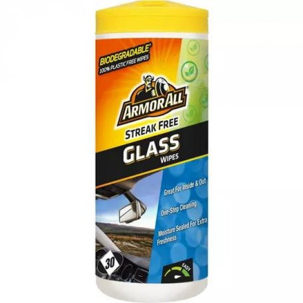 ArmorAll Cam Temizle Mendil 30ad.