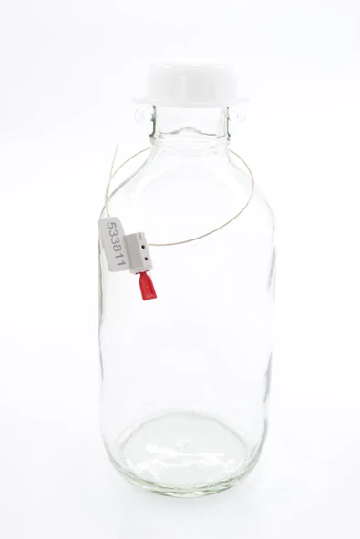 Akaryakıt Numune Şişesi Şeffaf 1 lt+Kutu+ Mühür Adet fiyatıdır - Resim 2