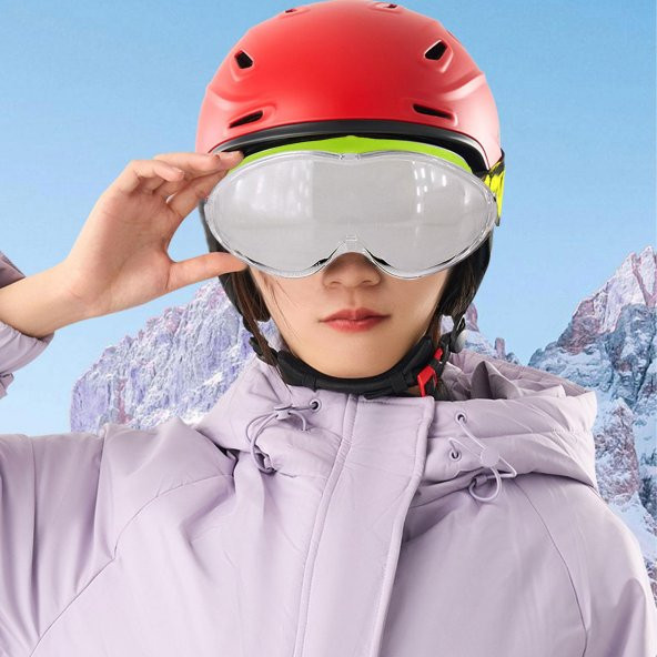 Bellasimo Kayak Gözlüğü Değiştirebilir Camlı Antifog Güneş Kar Gözlük Şeffaf Snowboard Glasses Gözlük - 8