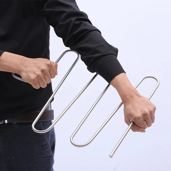 5 Li Metal Elbise Pantolon Şal Kravat Askısı - 4