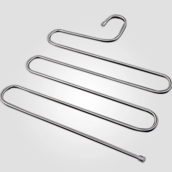 5 Li Metal Elbise Pantolon Şal Kravat Askısı - 2