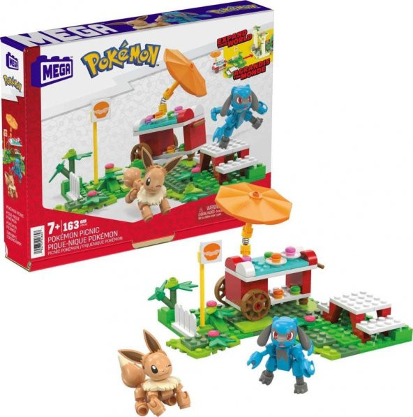 Mattel Pokemon Mega Pokémon Adventure Builder Piknik Seti HDL80, Piknik Yapı Seti