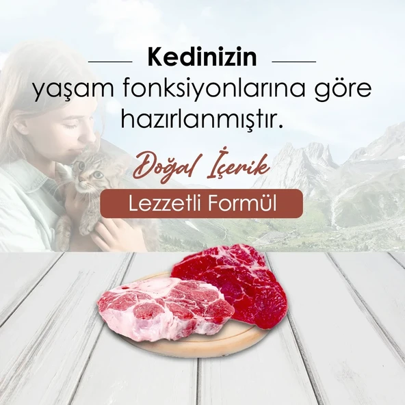 Bonnie Sığır Etli Yetişkin Kedi Maması 10 Kg - 2