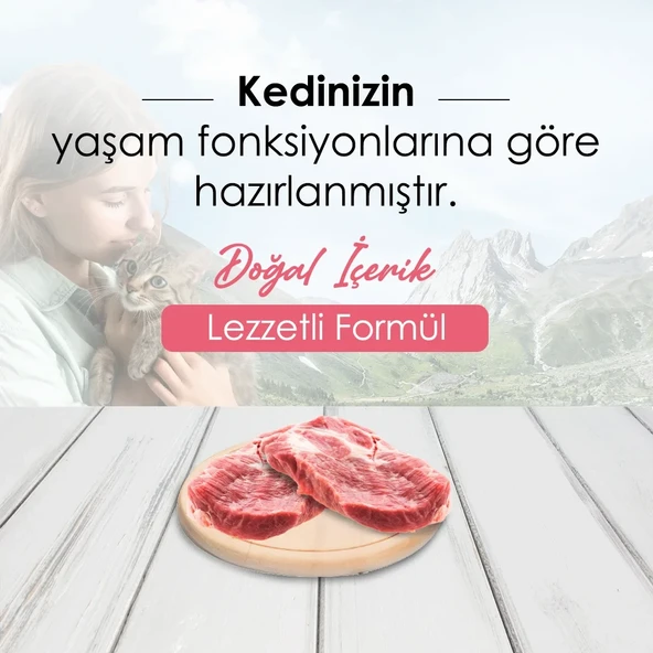 Bonnie Kuzu Etli Pirinçli Yetişkin Kedi Maması 1.5 Kg x 2 Adet - 2
