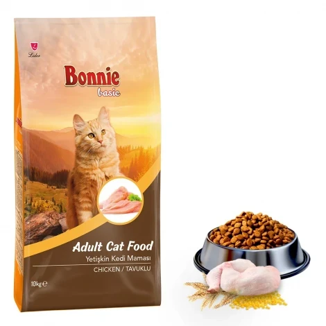 Bonnie Tavuklu Yetişkin Kedi Maması 10 Kg