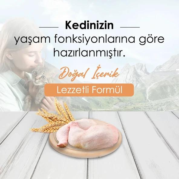 Bonnie Tavuklu Yetişkin Kedi Maması 10 Kg - 2