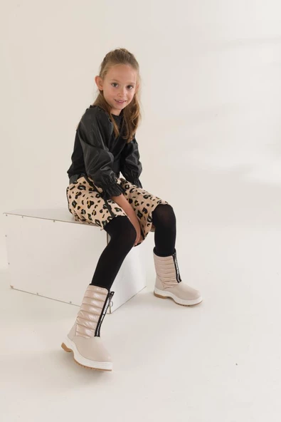 Papuçcity Arzen 02670 Kız Çocuk Termal Kar Çizme Bot - 4