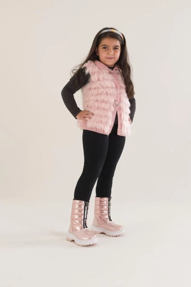 Papuçcity Arzen 02670 Kız Çocuk Termal Kar Çizme Bot - 7