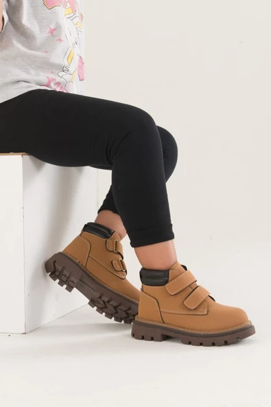 Papuçcity Arzen 02671 Unisex Çocuk Cırtlı Termal Bot