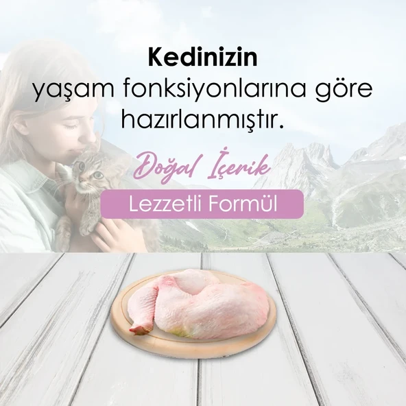 Bonnie Tavuklu Yavru Kedi Maması 1,5 Kg x 3 Adet - 2