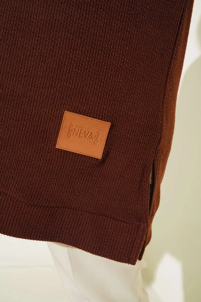 Deri Logo Armalı Kahve - Resim 4