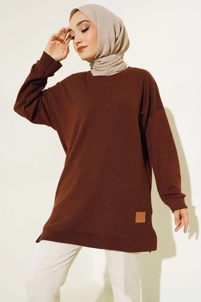 Deri Logo Armalı Kahve ürün görseli 1