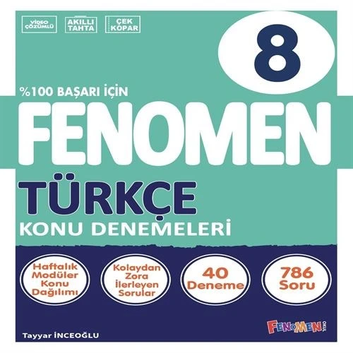 FENOMEN 8 TÜRKÇE KONU DENEMELERİ (40 DENEME)