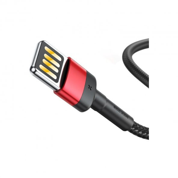Baseus CALKLF-G91 Cafule 2.4 A Lightning 1 Metre Şarj Kablosu Kırmızı - 4