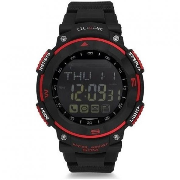 Quark Fonksiyonel Dijital QU-14648-A Akıllı Kol Saati Smartwatch
