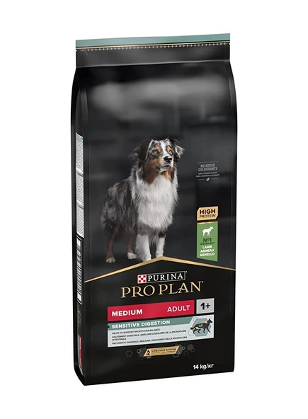 Pro Plan Sensitive Digestion Medium Adult Kuzu Etli Yetişkin Köpek Maması 14 Kg ürün görseli